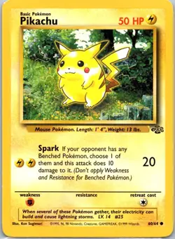Pikachu 60/64 Common Jungle 1999 LP - Image 1