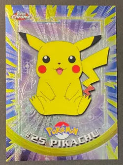 Pikachu - TOPPS CHROME - #25 - 2000 - Pokemon - LP/NM - Image 2