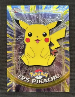 2000 Pokemon TV Topps Chrome Pikachu #25 - LP/MP - Image 1