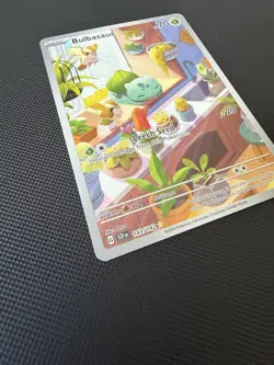 Pokemon TCG Bulbasaur Card Illustration Stellar Crown Rare 143/142 - See Desc - Image 2