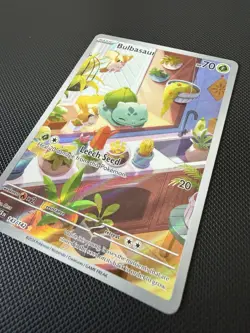 Pokemon TCG Bulbasaur Card Illustration Stellar Crown Rare 143/142 - See Desc - Image 3