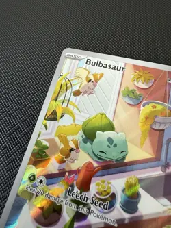 Pokemon TCG Bulbasaur Card Illustration Stellar Crown Rare 143/142 - See Desc - Image 4