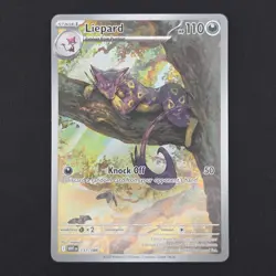 Pokemon TCG Card Liepard 137/086 White Flare Illustration Rare *English* - NM - Image 1