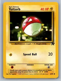 Voltorb Team Rocket #69/82 Common Pokemon Card - Image 1