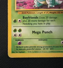 Nidoqueen 23/64 - 1999 Jungle Non Holo Rare Vintage Pokemon TCG WOTC Card - Image 2
