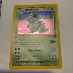 Pokemon Nidoqueen 7/64 Jungle 1st Edition Holo , NM 1999 - Image 1