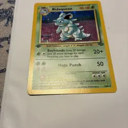 Pokemon Nidoqueen 7/64 Jungle 1st Edition Holo , NM 1999 - Image 4