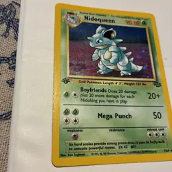 Pokemon Nidoqueen 7/64 Jungle 1st Edition Holo , NM 1999 - Image 5