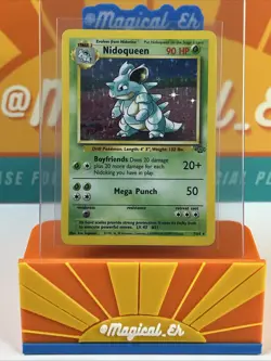 Nidoqueen #7 Holo Rare Pokemon TCG 1999 Jungle Unlimited MP Moderately Played - Image 1
