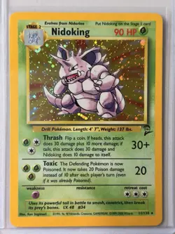 Pokemon TCG Nidoking & Nidoqueen Base Set & Jungle Holo Rare Lot WOTC VTG 1999 - Image 4