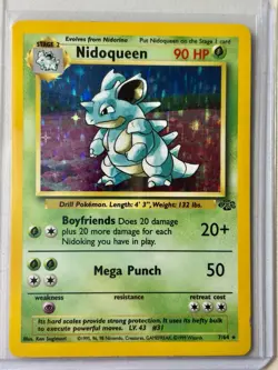 Pokemon TCG Nidoking & Nidoqueen Base Set & Jungle Holo Rare Lot WOTC VTG 1999 - Image 5