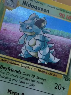 Pokemon TCG Nidoqueen 7/64 Jungle Holo Rare Stage 2 90 HP English 1999 (WoTC) - Image 5