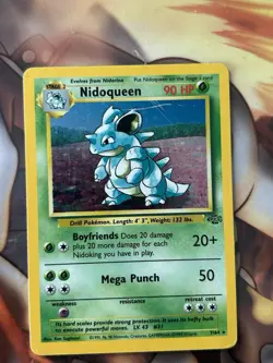 Pokemon TCG Nidoqueen Jungle Holo Card 7/64 1999 HP - Image 2