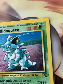 Pokemon TCG Nidoqueen Jungle Holo Card 7/64 1999 HP - Image 3
