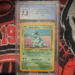 CGC 7.5 Pokemon Nidoqueen 7/64 Jungle Unlimited Holo Rare 1999 EN - Image 1