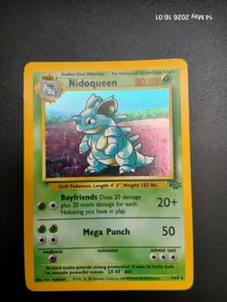Nidoqueen 7/64 Jungle Holo Rare Pokemon TCG WOTC 1999 LP Condition - Image 1