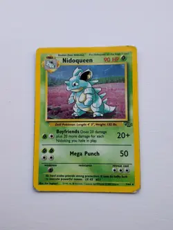 Pokemon TCG Nidoqueen Jungle Holo Card 7/64 1999 Edition - Image 1