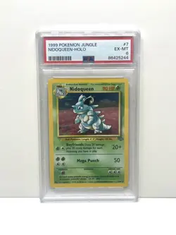 Pokemon TCG Nidoqueen 7/64 Jungle Holo Rare PSA 6 1999 Vintage WOTC - Image 1