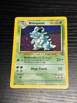 Pokemon TCG Nidoqueen Jungle 07/64 Holo Rare Unlimited 1999 90 HP - Image 1