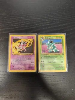 Pokemon TCG Nidoqueen and Mr Mime Jungle Card Set 1999 Non Holo Rare Wotc - Image 1