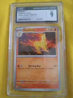 2024 Pokemon Stellar Crown #020/142 RAPIDASH CGC 9 - Image 1