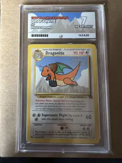 1999 Pokemon Game Movie Promo Dragonite Non Holo #5 ACE7 - Image 1