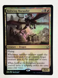 Boltwing Marauder 214/264 Foil Intro Pack Rare Promo Dragons Of Tarkir MTG NM - Image 1