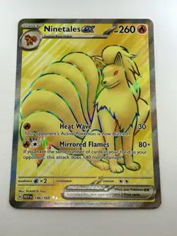 Ninetales ex #186 Scarlet & Violet 151 Full Art Ultra Rare Gem Mint 💎 - Image 2