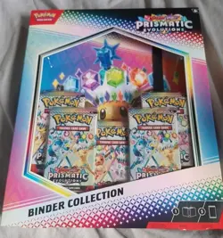 Pokemon TCG Scarlet & Violet Prismatic Evolutions Binder Collection Box Sealed - Image 1