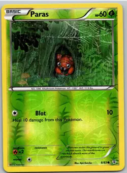 Paras 6/83 Common Generations Pokemon Reverse Holo - Image 1