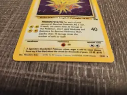 Zapdos 15/62 Fossil Set Unlimited Edition Holo Rare Pokemon TCG LP - Image 3