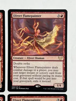 4x Efreet Flamepainter 098/275 Regular Rare Strixhaven School of Mages MTG NM - Image 5
