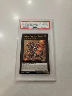 YUGIOH - Red Eyes Flare Metal Dragon CORE-EN054 1st Ed Ultimate Rare PSA 8 NM-MT - Image 1