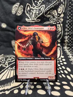 MTG Clive, Ifrit's Dominant Extended Art FOIL Final Fantasy Magic:The Gathering - Image 1