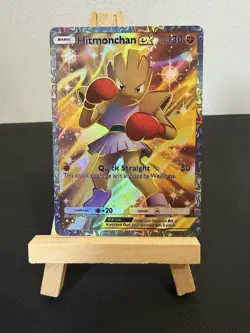 Hitmonchan Ex Pokemon Pocket Card TCG Display - Image 1