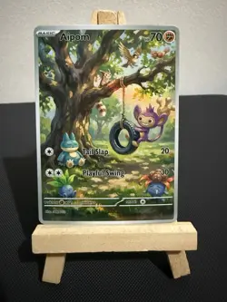 Aipom Munchlax Oddish Pokemon Card DISPLAY ART CARD - Image 1