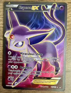 Espeon EX Breakpoint XY 117/122 Holo Handmade Collectible Art Card - Image 1