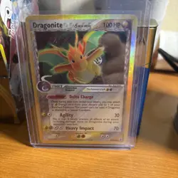 Pokemon TCG Dragonite Delta Holo Rare Card #3/113 Heavily played/Damaged+EXTRA - Image 5
