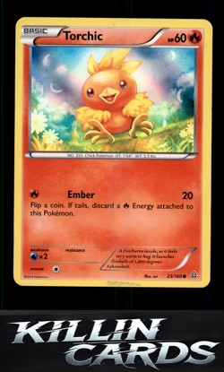 Torchic - 25/160 (Sheen Holo) 025/160 Pokemon Promo Miscellaneous Cards & Produc - Image 1