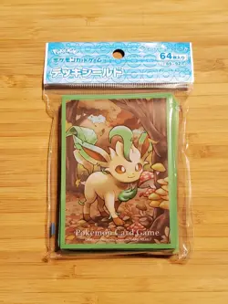Pokemon Center Japan Leafeon Card Sleeves 64 Count - Image 1