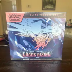 Pokemon TCG Elite Trainer Box Mega Evolution: Chaos Rising English 65 Cards - Image 1