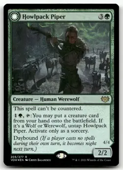 Howlpack Piper #205 (Foil) (NM) Crimson Vow VOW Magic MTG - Image 1