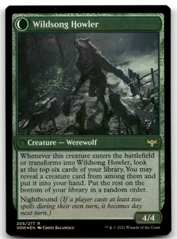 Howlpack Piper #205 (Foil) (NM) Crimson Vow VOW Magic MTG - Image 2