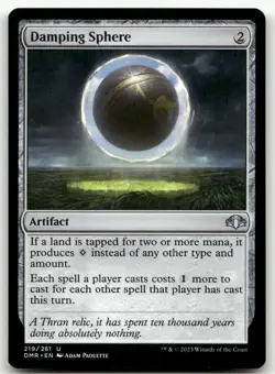 Damping Sphere #219 (NM) Dominaria Remastered DMR Magic MTG - Image 1