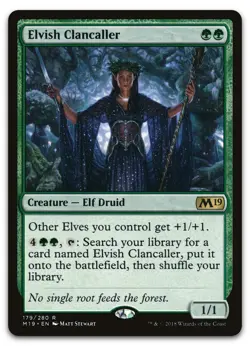 Elvish Clancaller #179 (NM) Core Set 2019 M19 Magic MTG - Image 1