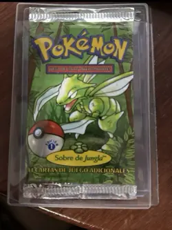 POKEMON SPANISH JUNGLE 1ST EDITION SEALED BOOSTER PACK SCYTHER WOTC!!! - Image 1