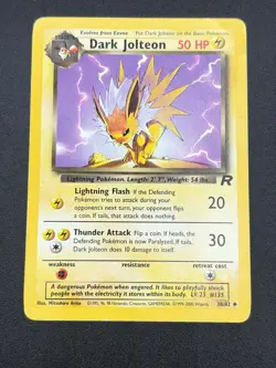 DARK JOLTEON DMG 38/82 UNCOMMON TEAM ROCKET POKEMON - Image 1