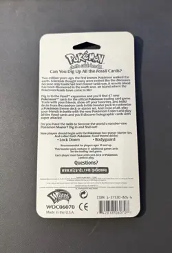 1999 Wotc Pokemon Fossil Blister Pack Factory Sealed Lapras Art!! - Image 2