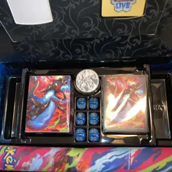 POKEMON MEGA CHARIZARD X EX UPC ULTRA PREMIUM COLLECTION EMPTY BOX PLAY MAT PLUS - Image 2