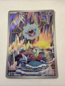 The Pokemon Company Pokemon TCG Woobat 119/086 SV White Flare IR Holo EN 60HP - Image 1
